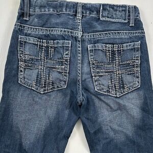 VTG Helix Women's Slim Boot Embroidered Bootcut Jeans 14 26x28 100% Cotton Y2K